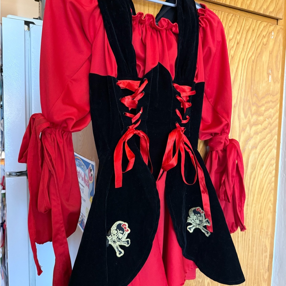 Woman’s Red and Black Pirate Costume